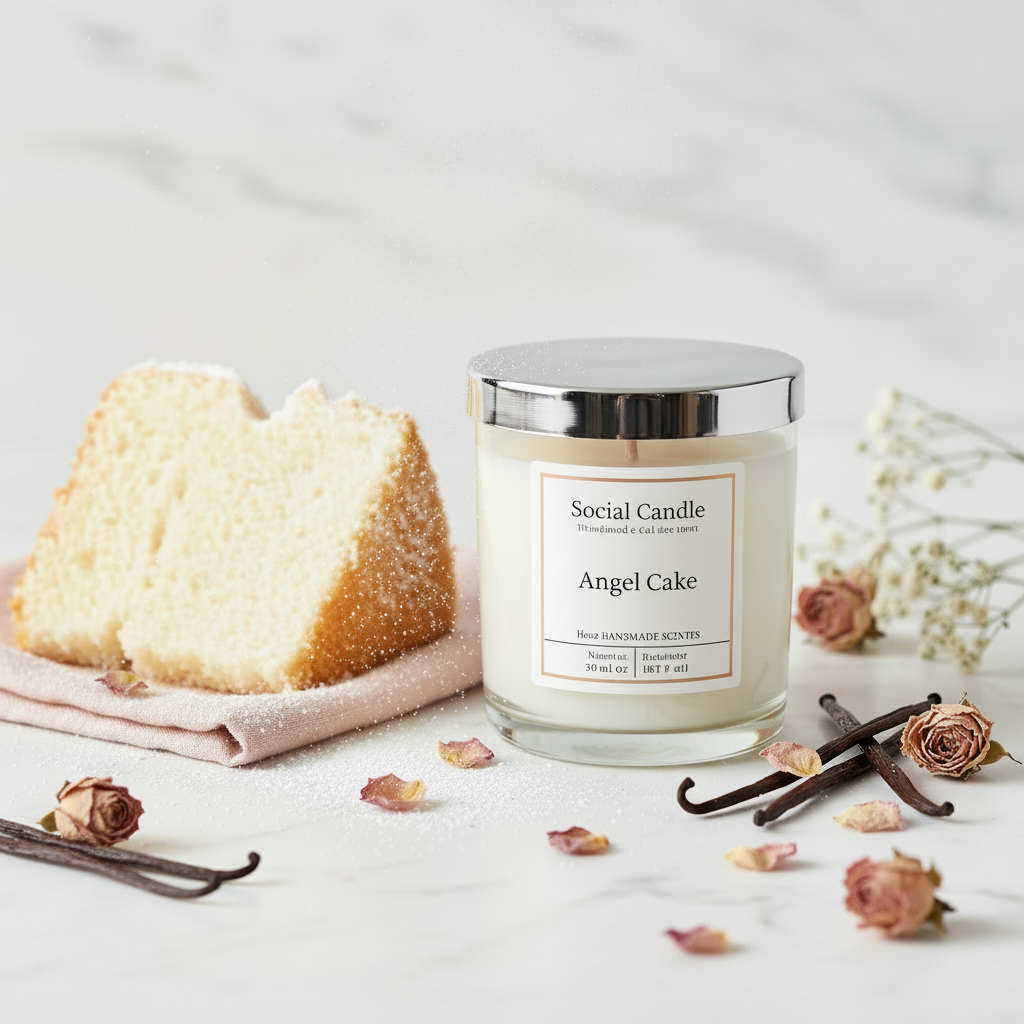 Angel Cake Candle - Aluminum Lid